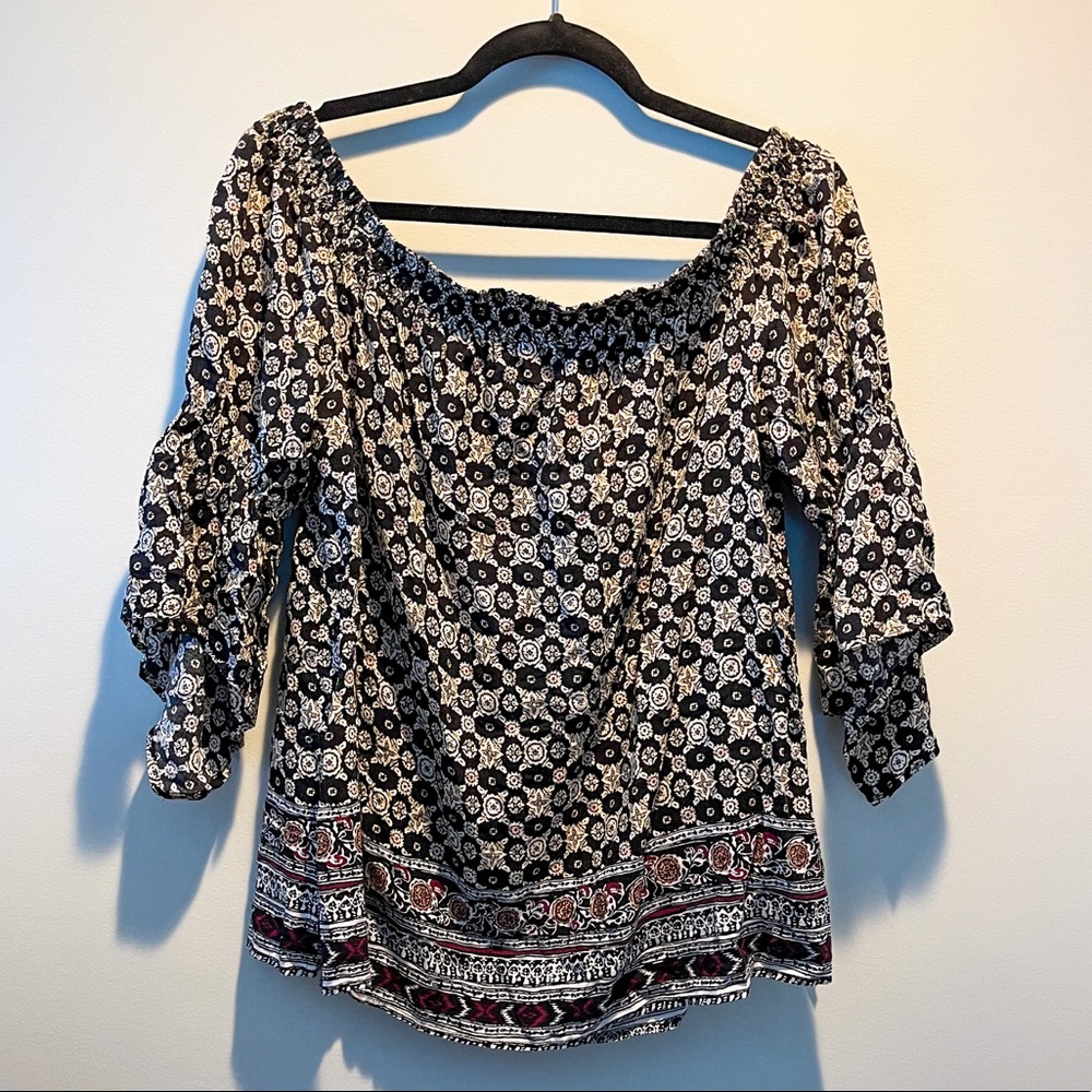 EXPRESS OFF THE SHOULDER TOP- Size Medium